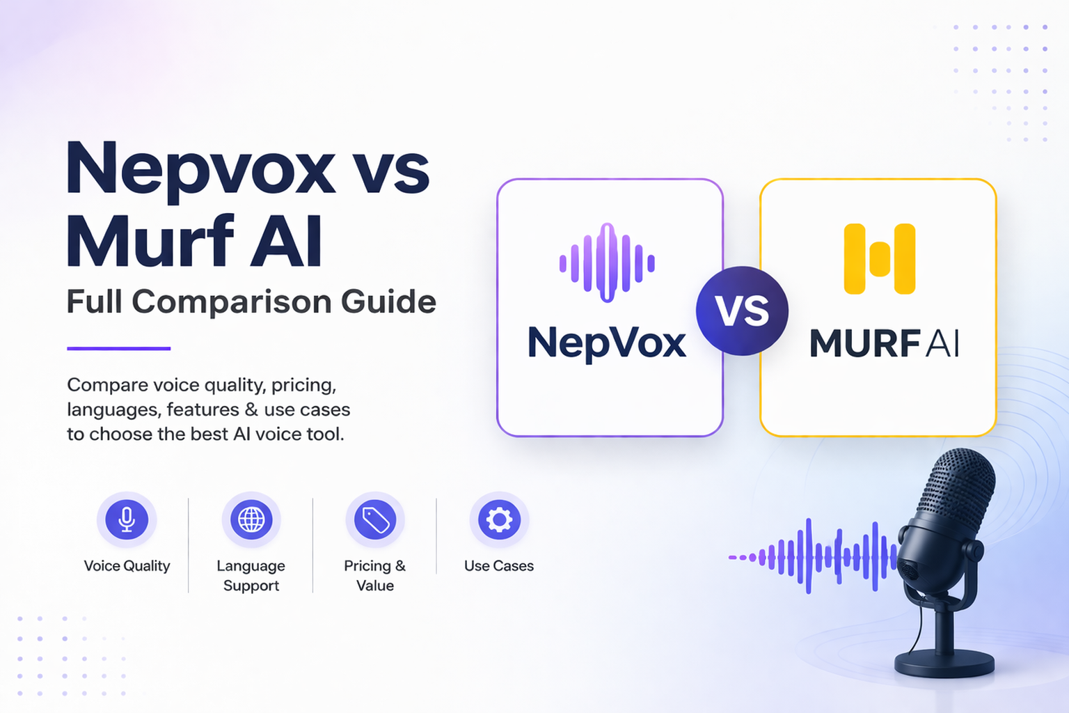 Nepvox vs Murf AI Comparison: Features, Pricing & Voices