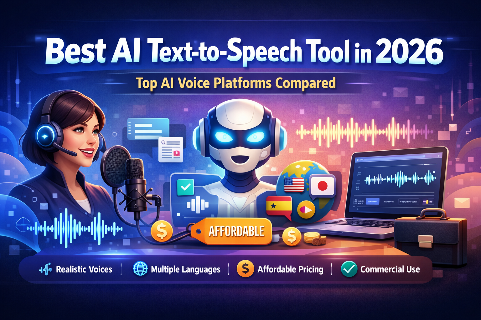 Best AI Text-to-Speech Tool in 2026 (Affordable & High Quality)